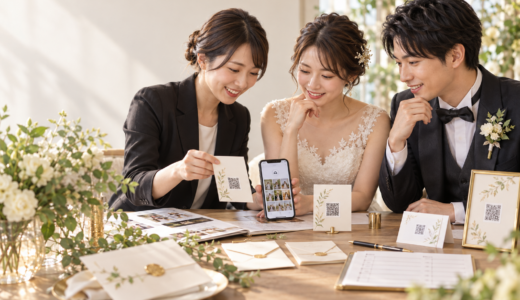 結婚式の写真共有はどうお願いする？そのまま使える文例集【受付・司会・式後LINE】